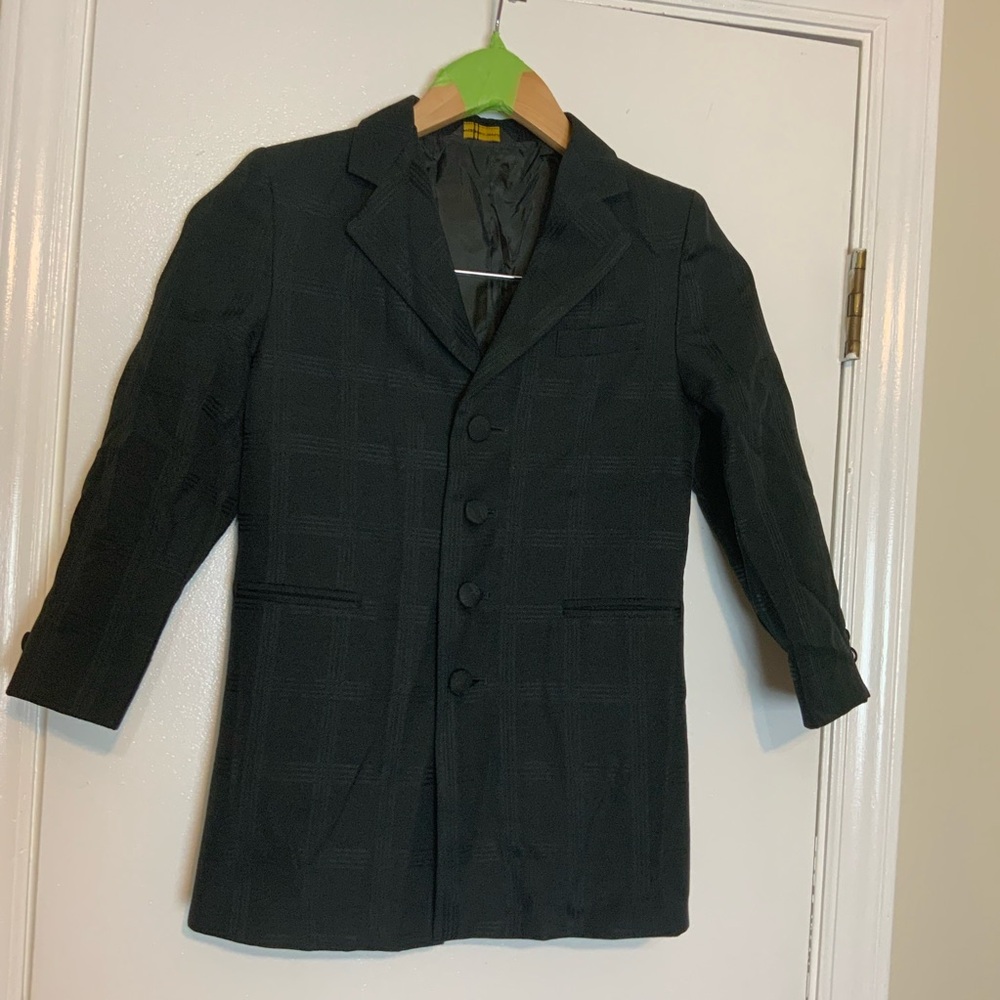 NWOT RETRO PARIS Black Suit Button-Down Blazer